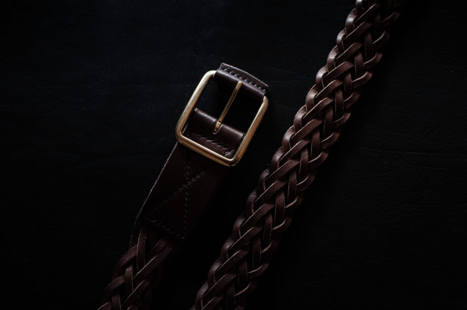 Ceinture sur mesure en cuir et tannage végétal
