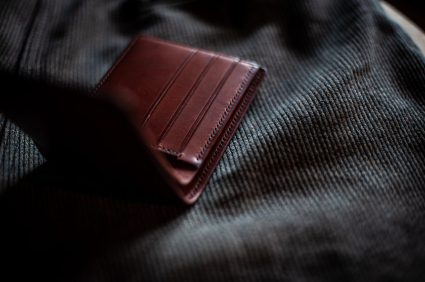 Portefeuille 6 cartes BiFold tannage naturel