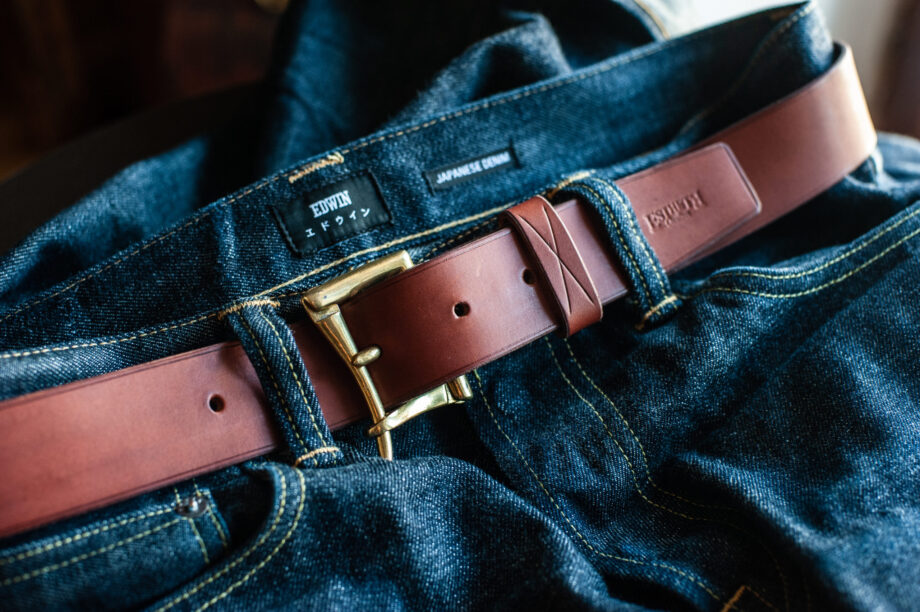 Ceinture “Quick release” maroquinerie artisanale naturelle